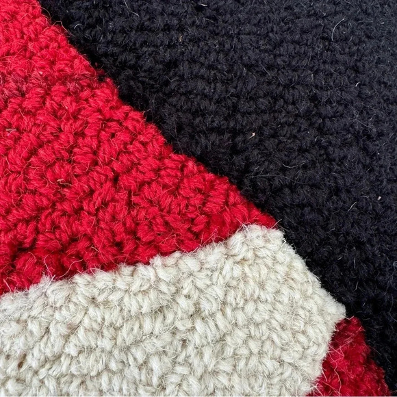 Chandler Four Corners Wool Laura Megroz 2009 Sweet Snowman Pillow 18” - Picture 3 of 9